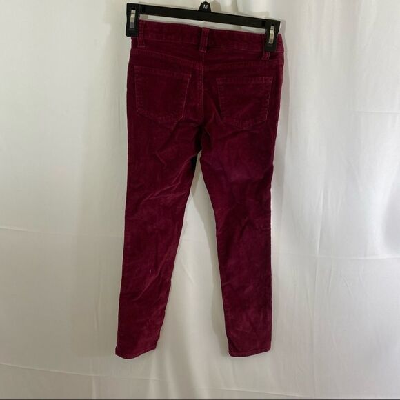 Cat & Jack Girls’ Super Stretch Corduroy Burgundy Skinny Pants - Picture 5 of 5